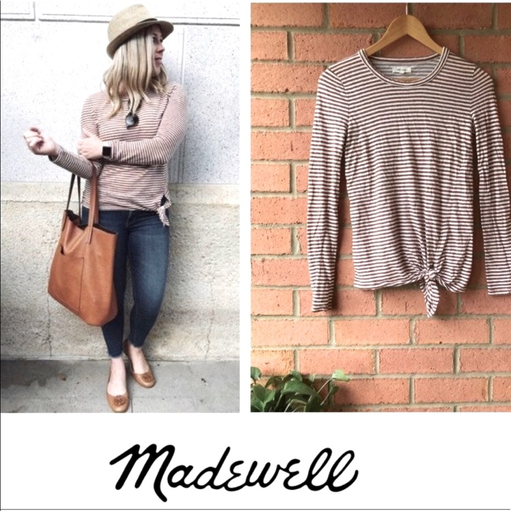 Madewell Soundcheck Side-Tie in Stripe